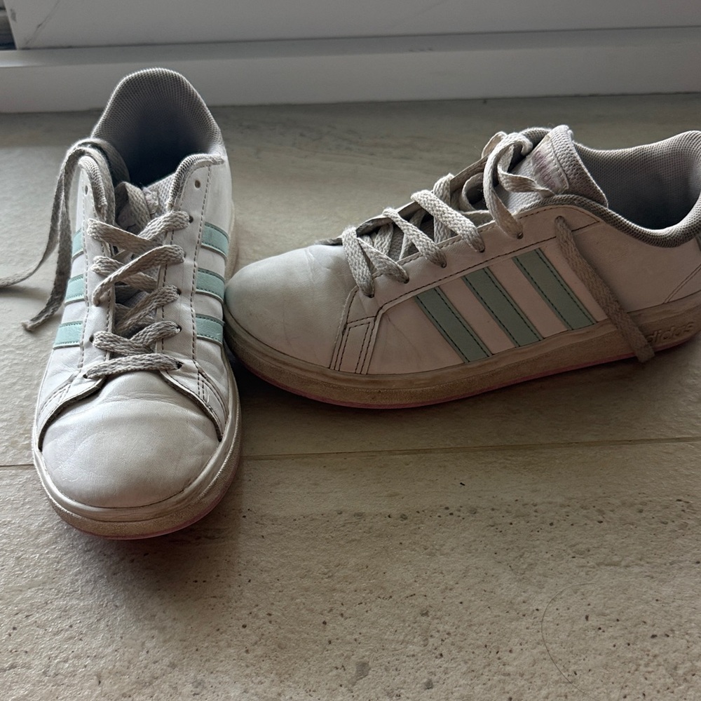 Adidas White Sneakers with Subtle Accents